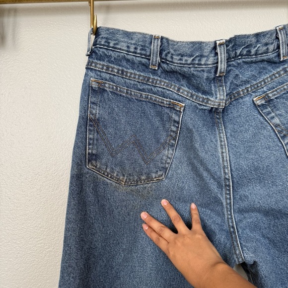 Wrangler Y2K Red Fleece Lined Jeans Mens 36x34 Blue Rugged Wear‎ Relaxed Fit - Picture 11 of 12